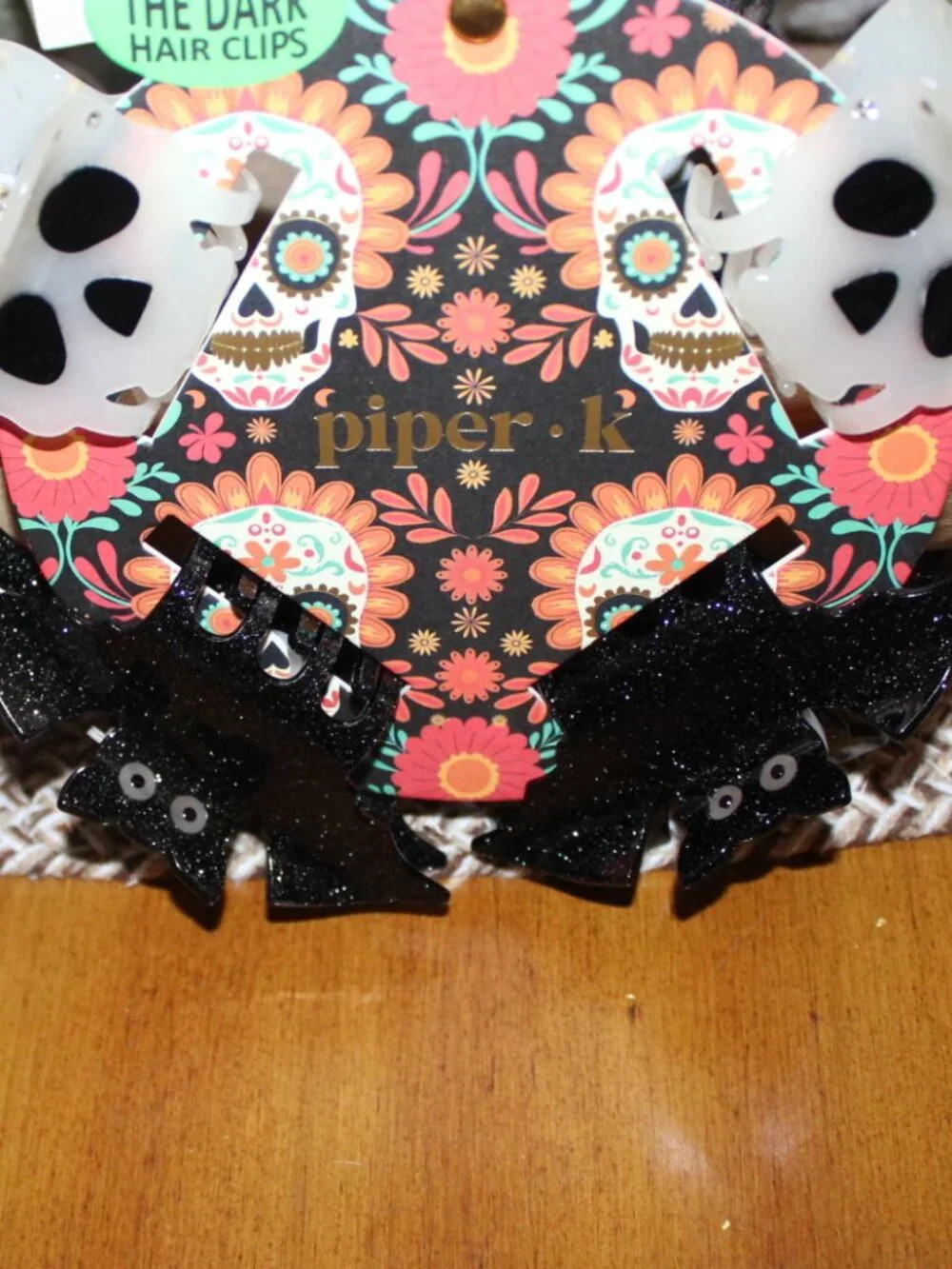 NWT Piper -K Glow in the Dark Halloween Hair clips FUN!!